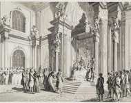 Dmitriyev T. Kazachinsky A.I. Catherine the Great Receiving the Turkish Embassy in the Winter Palace on 14 October 1764 - Hermitage